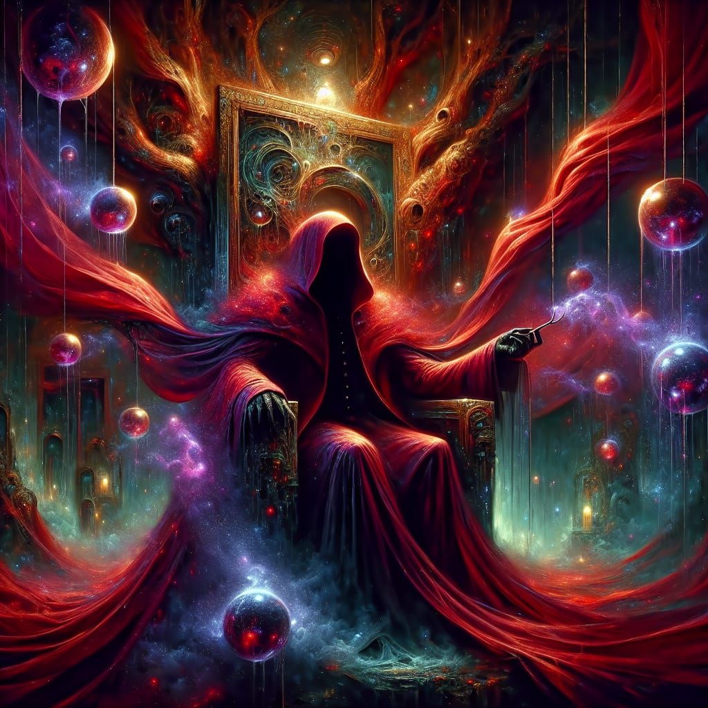 Velvet Phantom: Dream Manipulator in Dark Fantasy Art