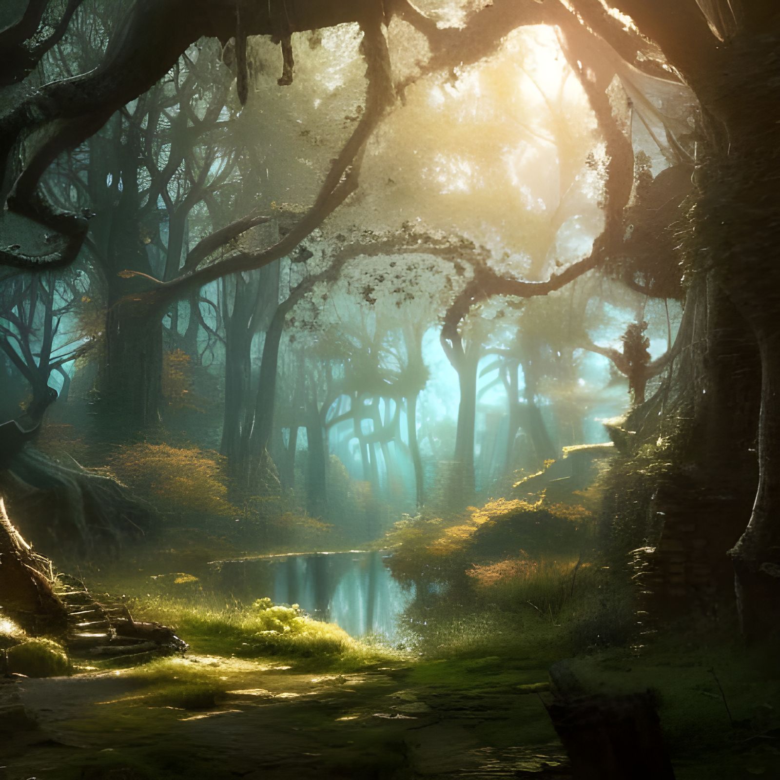 Enchanted Forest View in Fantasycore Style
