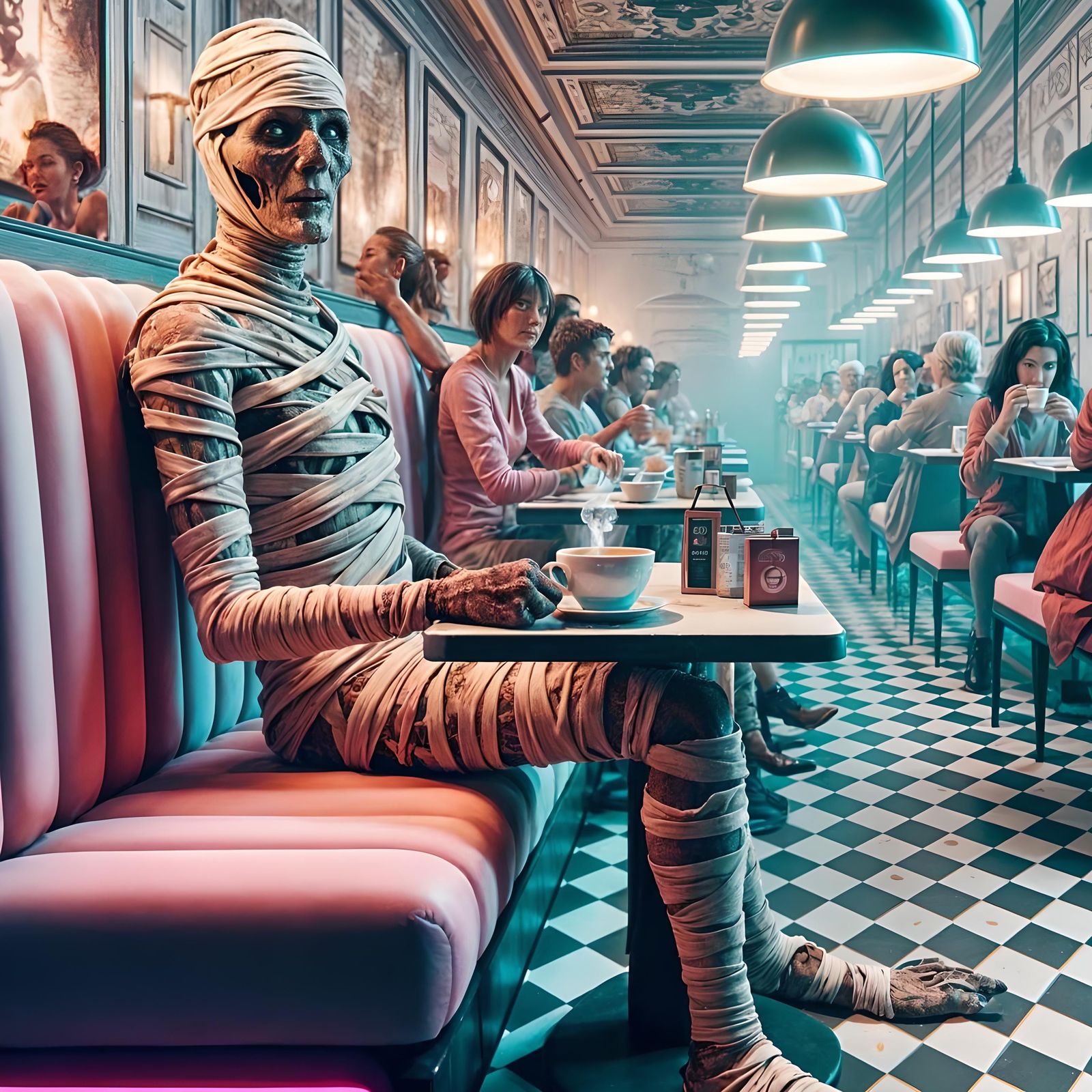 Mummy's Coffee Break: Ancient Meets Modern