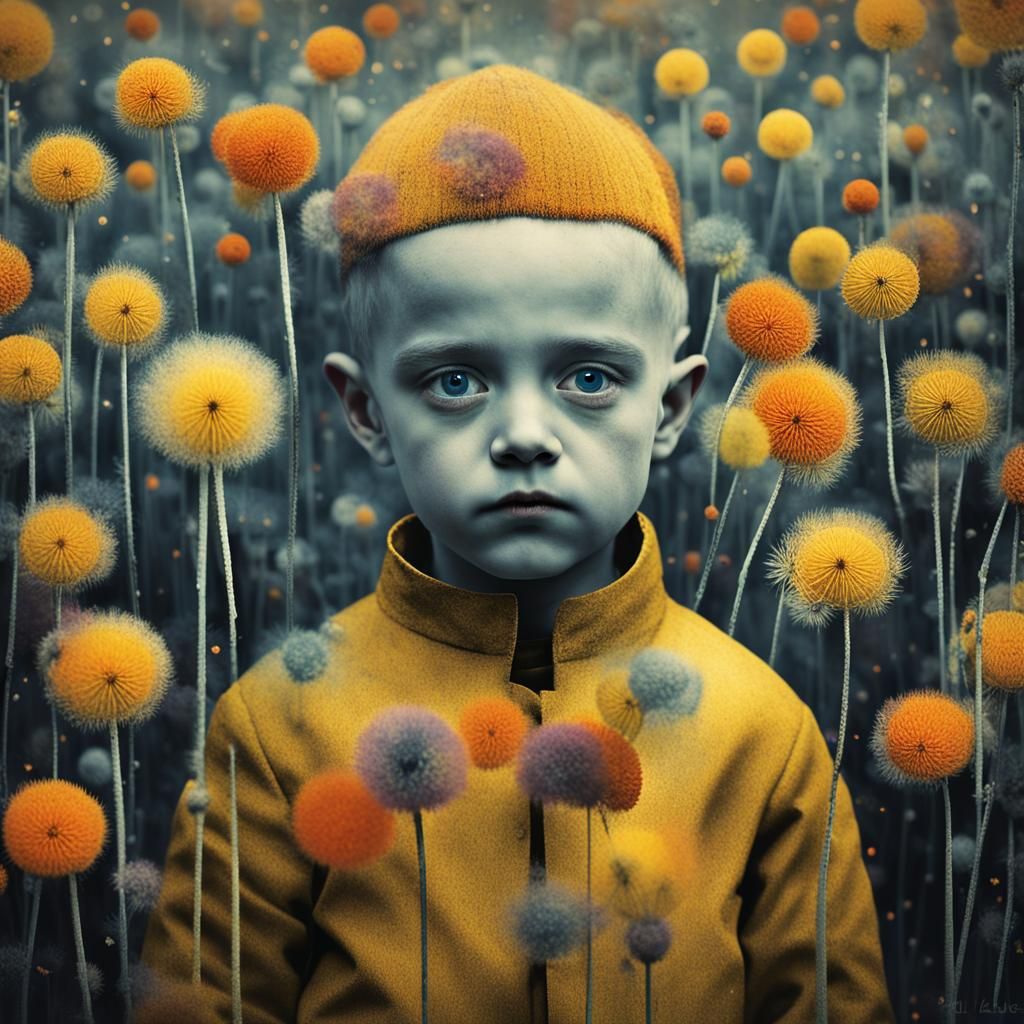 Halloween Dreamscape: Klee, Burton, Picasso Collaboration