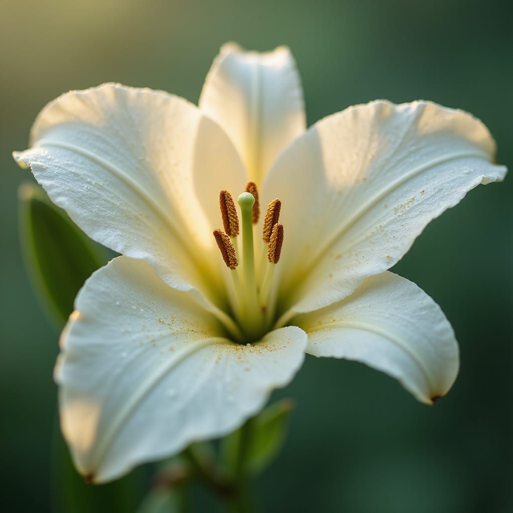 Lily in Bloom: A Close-Up Portrait