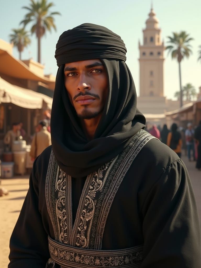 Majestic Touareg Warrior in Morning Light