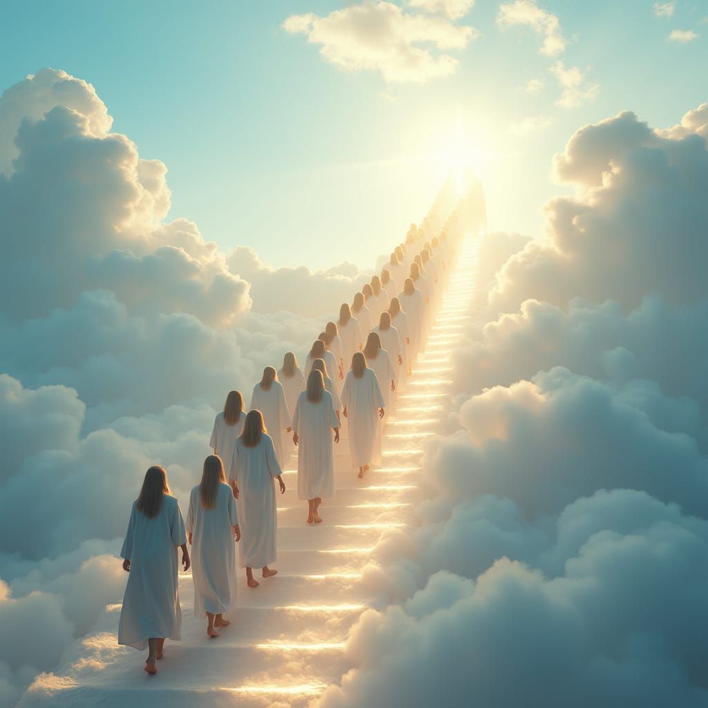 Ethereal Ascension in Divine Light