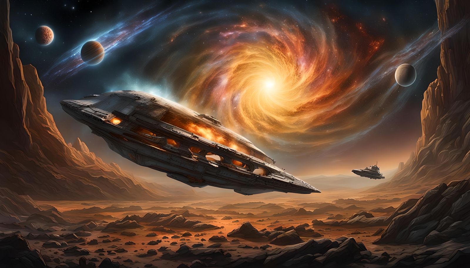 Spaceship Prometheus Doomed by Cosmic Fireball