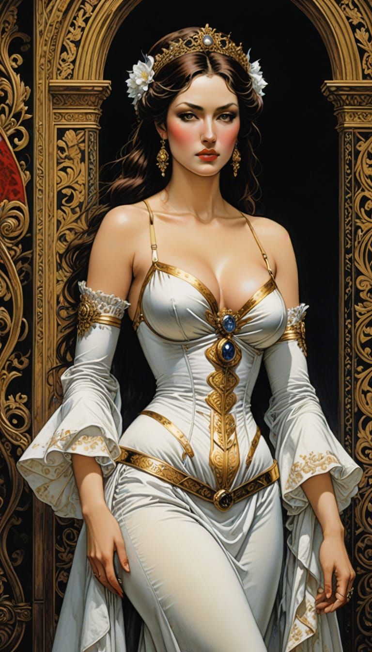 Ethereal Goddesses in Seductive Artistic Style