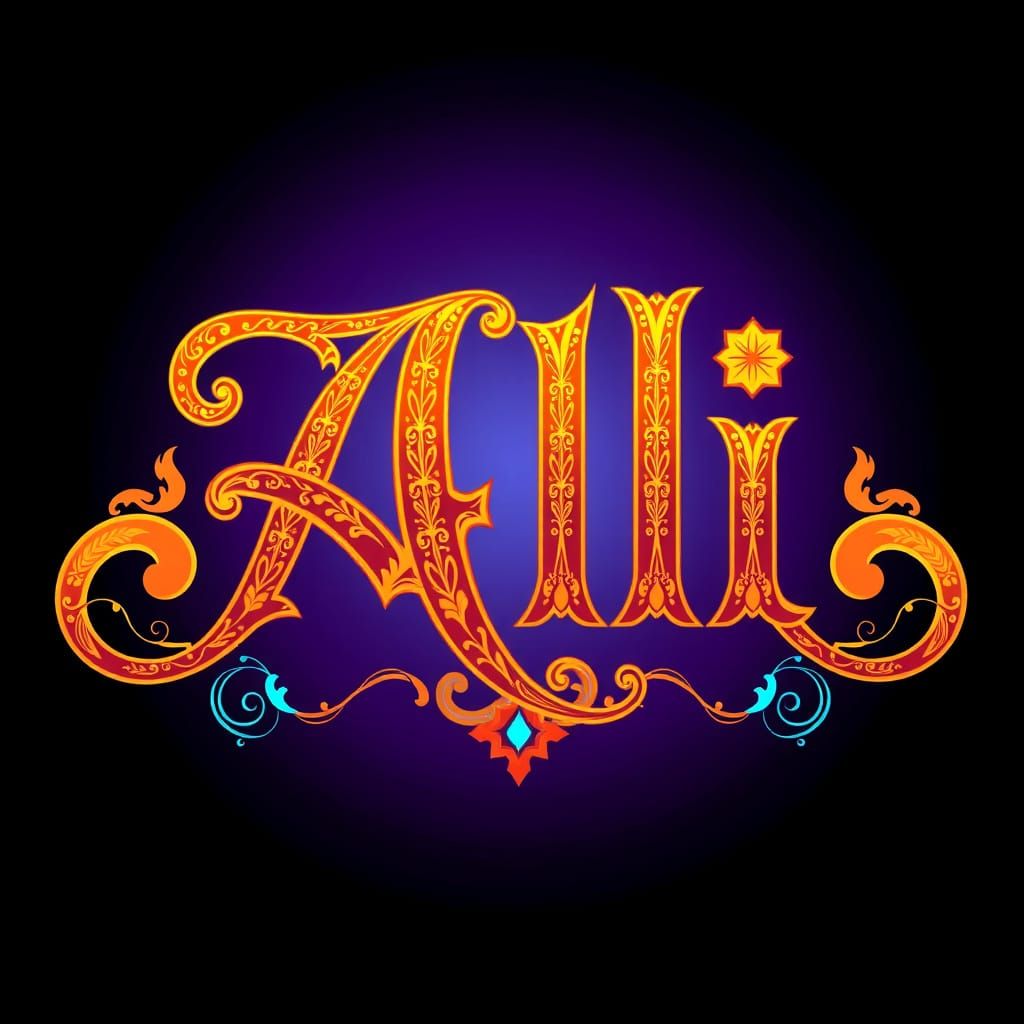 Elegant, Mystical Typography Logo in Art Nouveau Style with ...