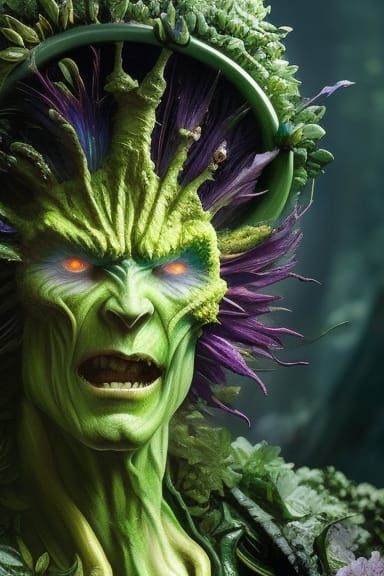 Dryad Ghoul Frieza Portrait as Oil Painting