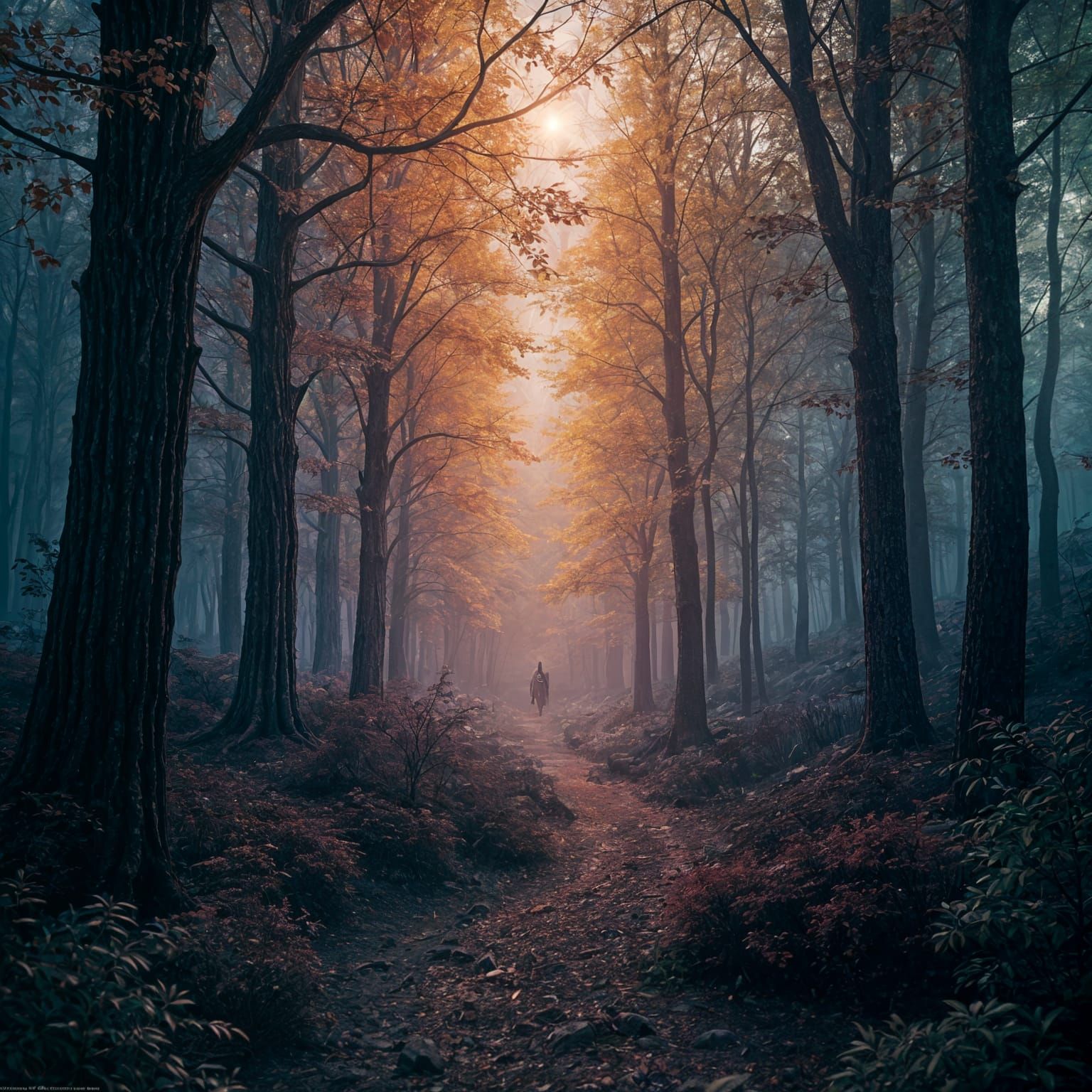 Fantastical Matte Painting in Deep Color