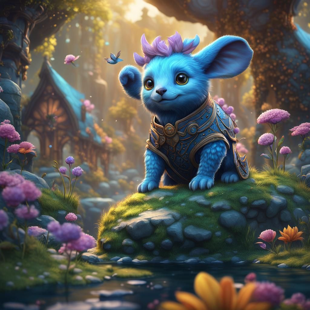 Cute Animal in Detailed Fantasy Concept Art