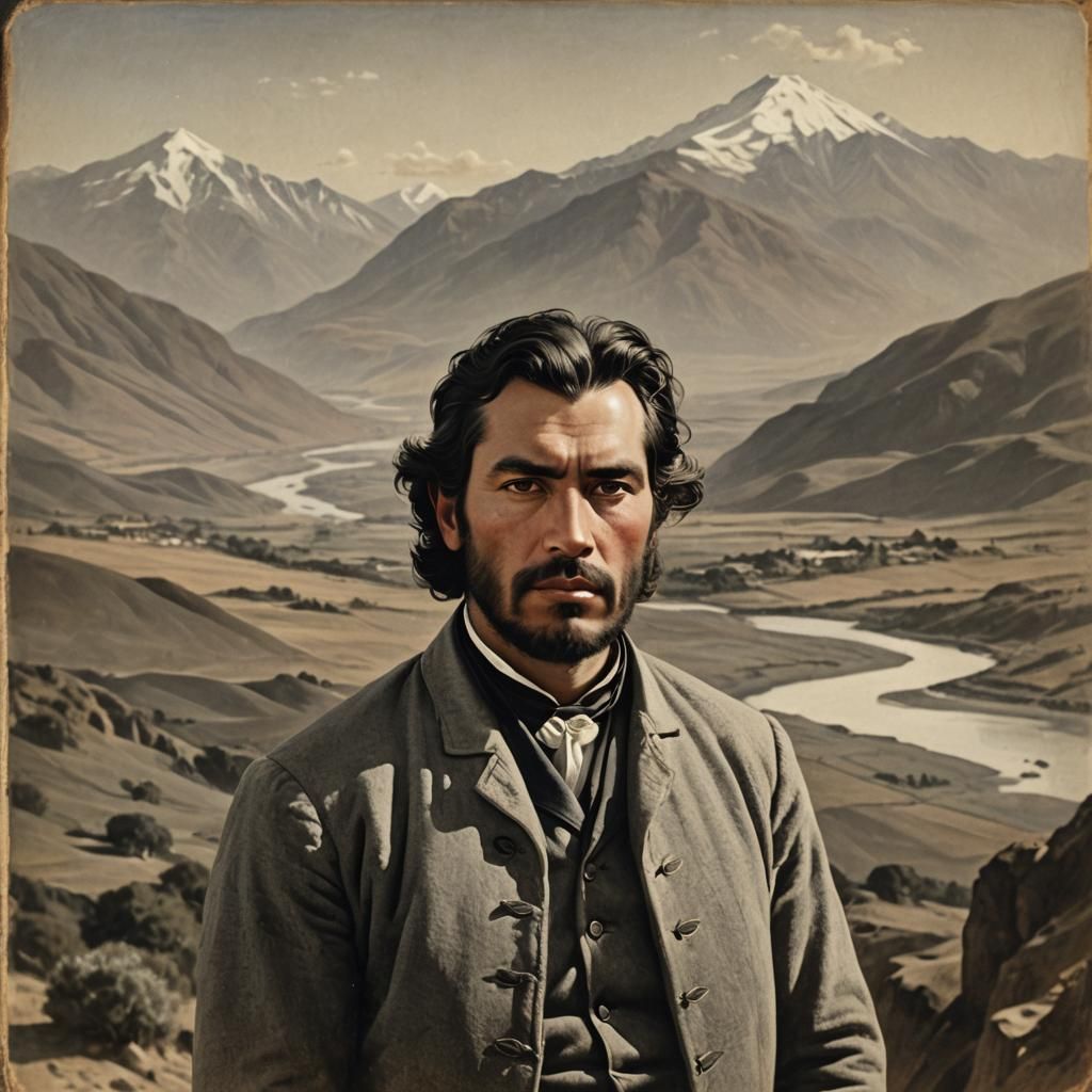 19th Century Portrait of Emeterio Aguirre Campos