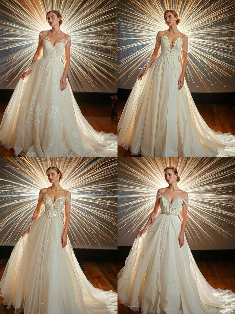 Ethereal Bride Portrait in Vibrant Triadic Colors