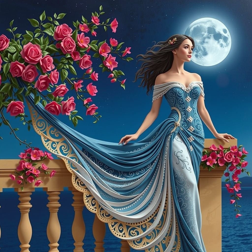 Ethereal Italian Beauty in Golden Ruin