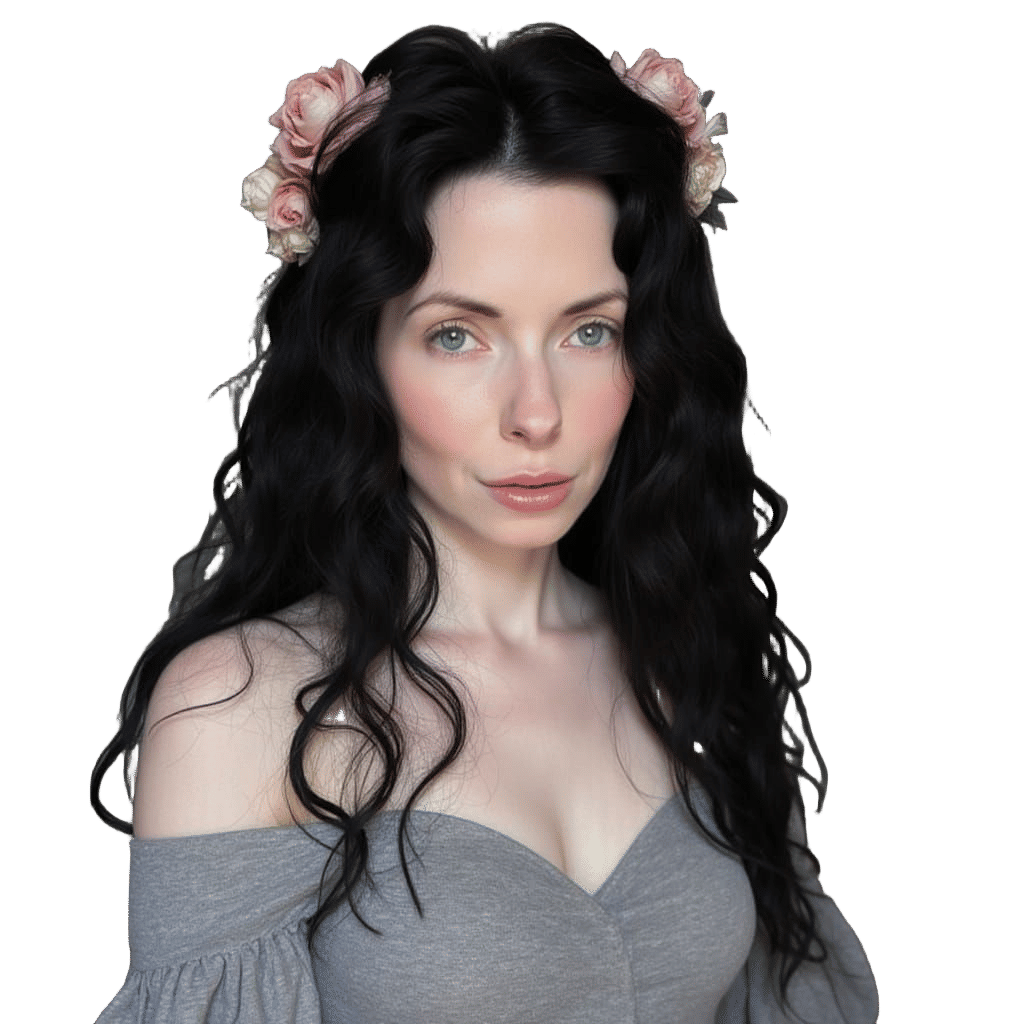 Ethereal Medieval Princess in a Whimsical Fantasy Landscape