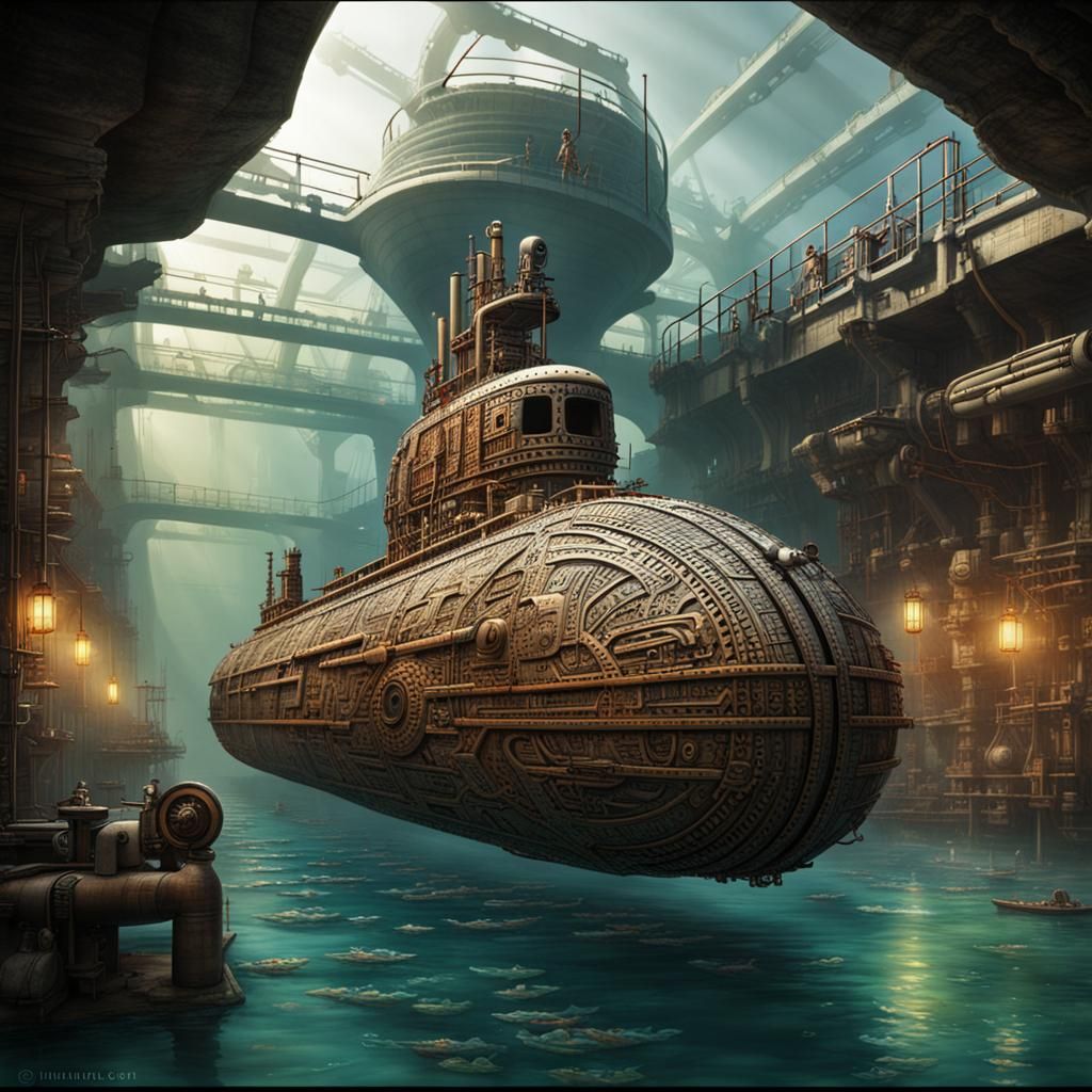 Aztec Submarine in the Industrial Age