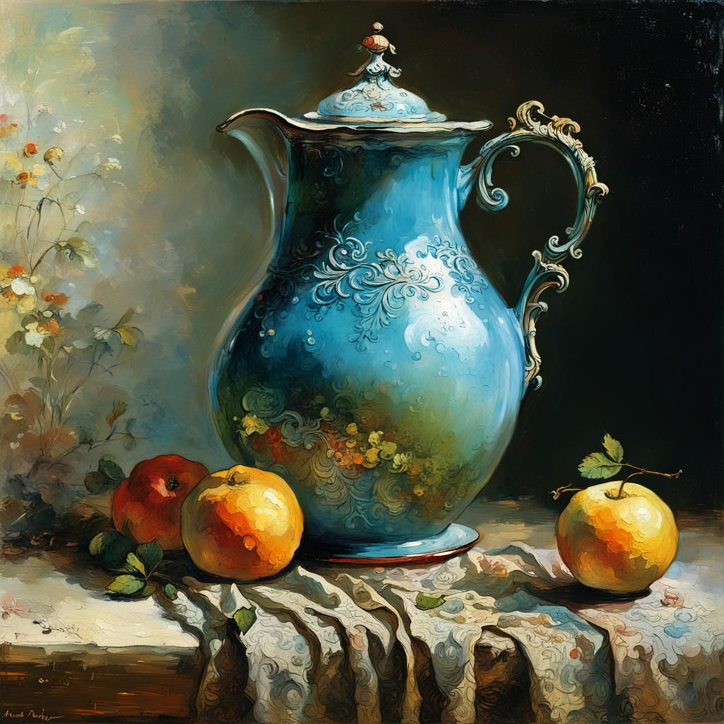 Whimsical Jug in Rackham Style