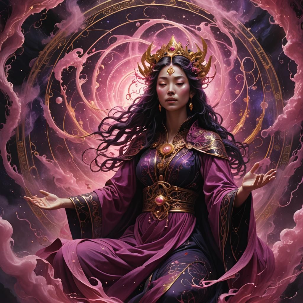 Womb Goddess Conjuring Magic in Fantasy Art