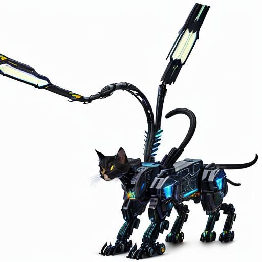 Cybernetic Displacer Beast in Cyberpunk Style