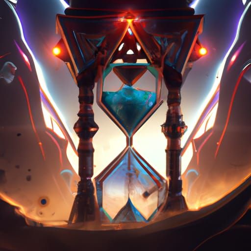 Galaxy Hourglass: Detailed Fantasy Concept Art