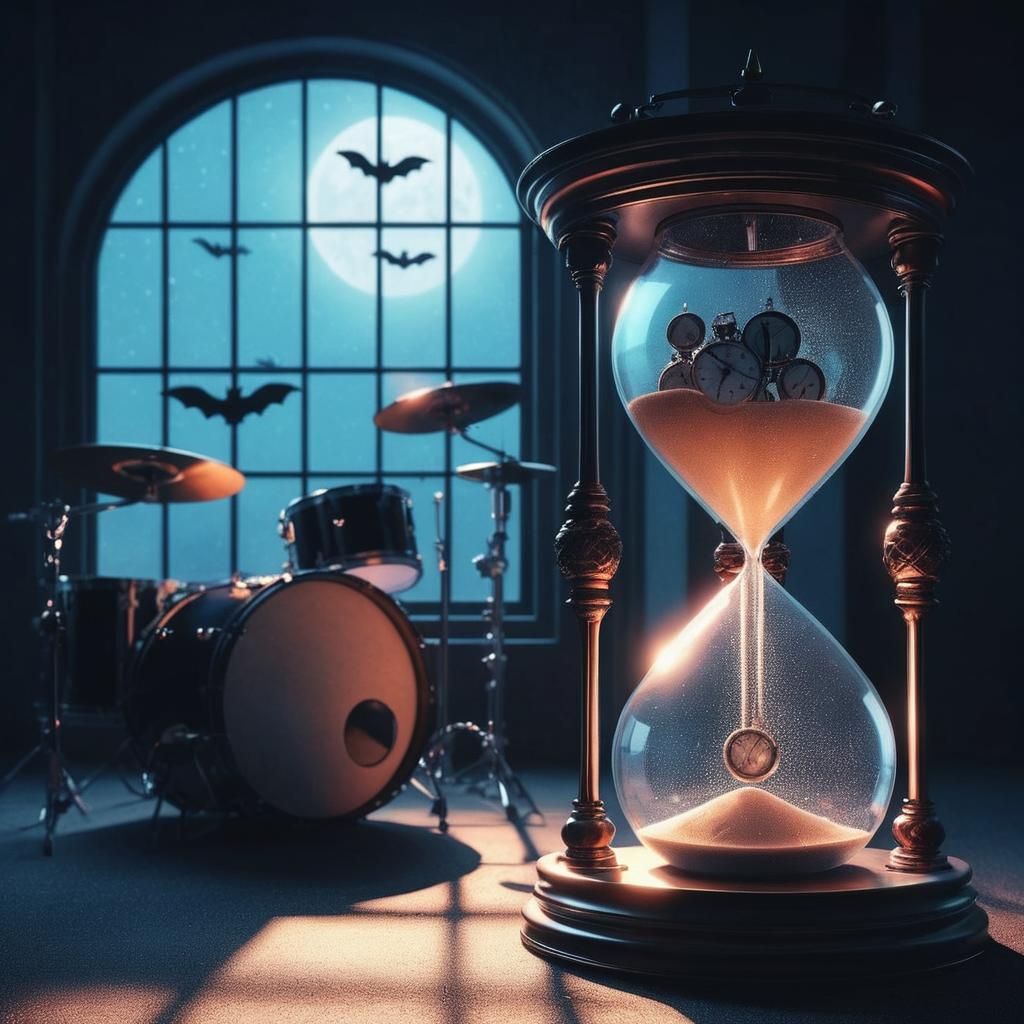 Funky Music Notes in Digital Art