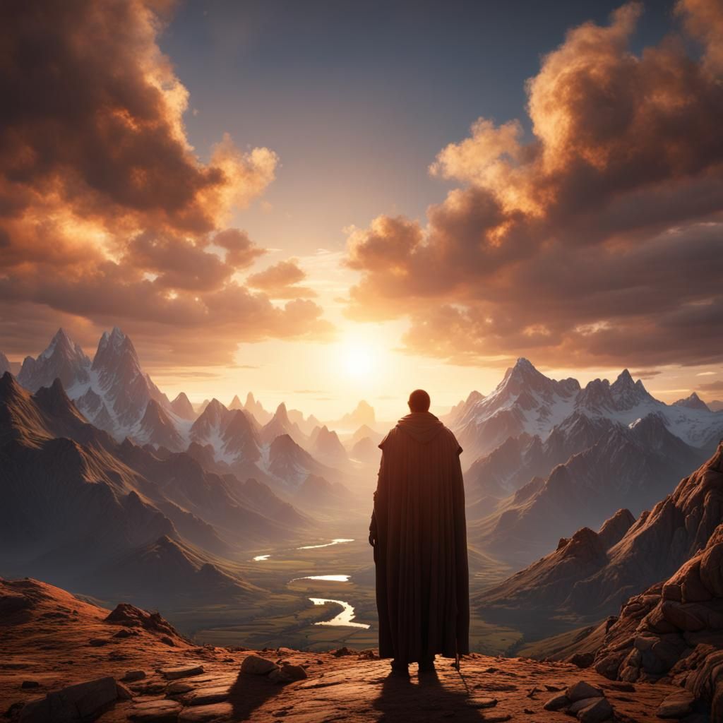 Mountain Shadow Face in Morning Sun