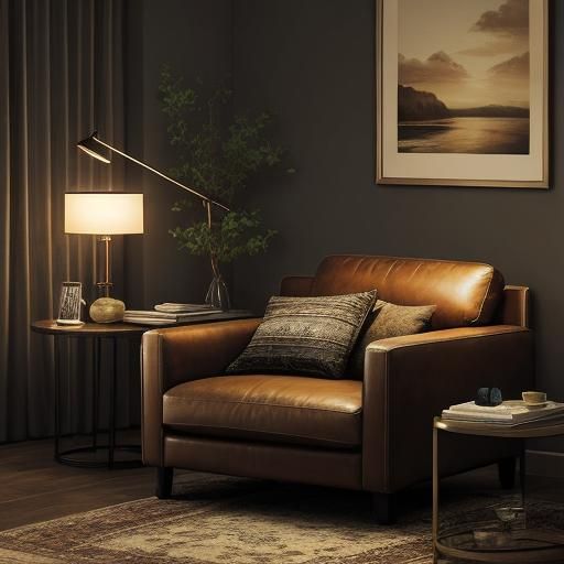 Cozy Evening Sitting Room with Coffee