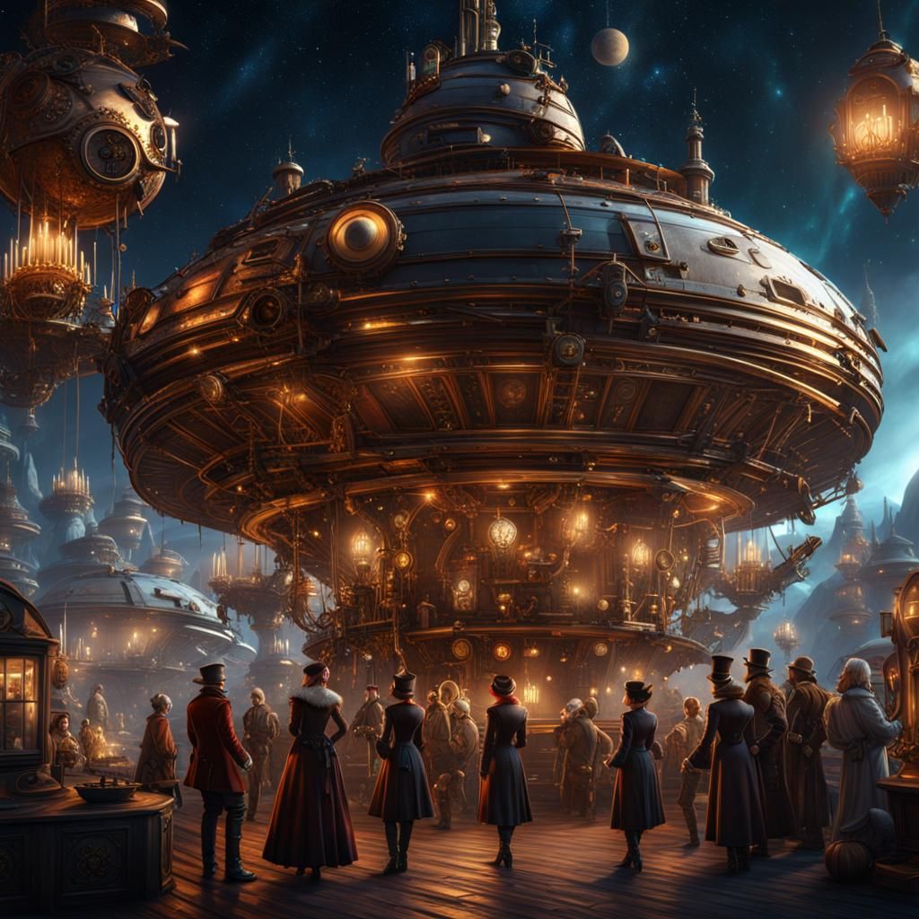 Steampunk Christmas in Space: A Family Gathering