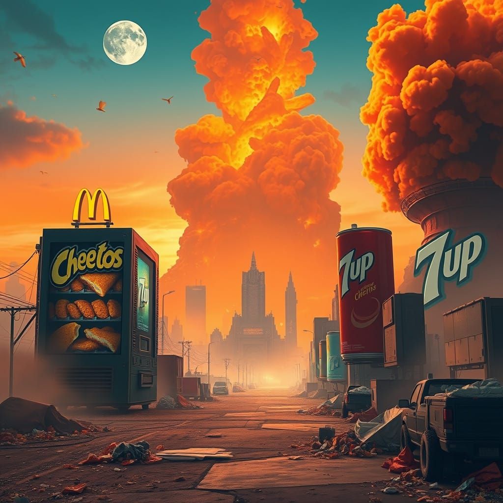 A Futuristic Dystopia of Cheetos Dust and Eternal Twilight