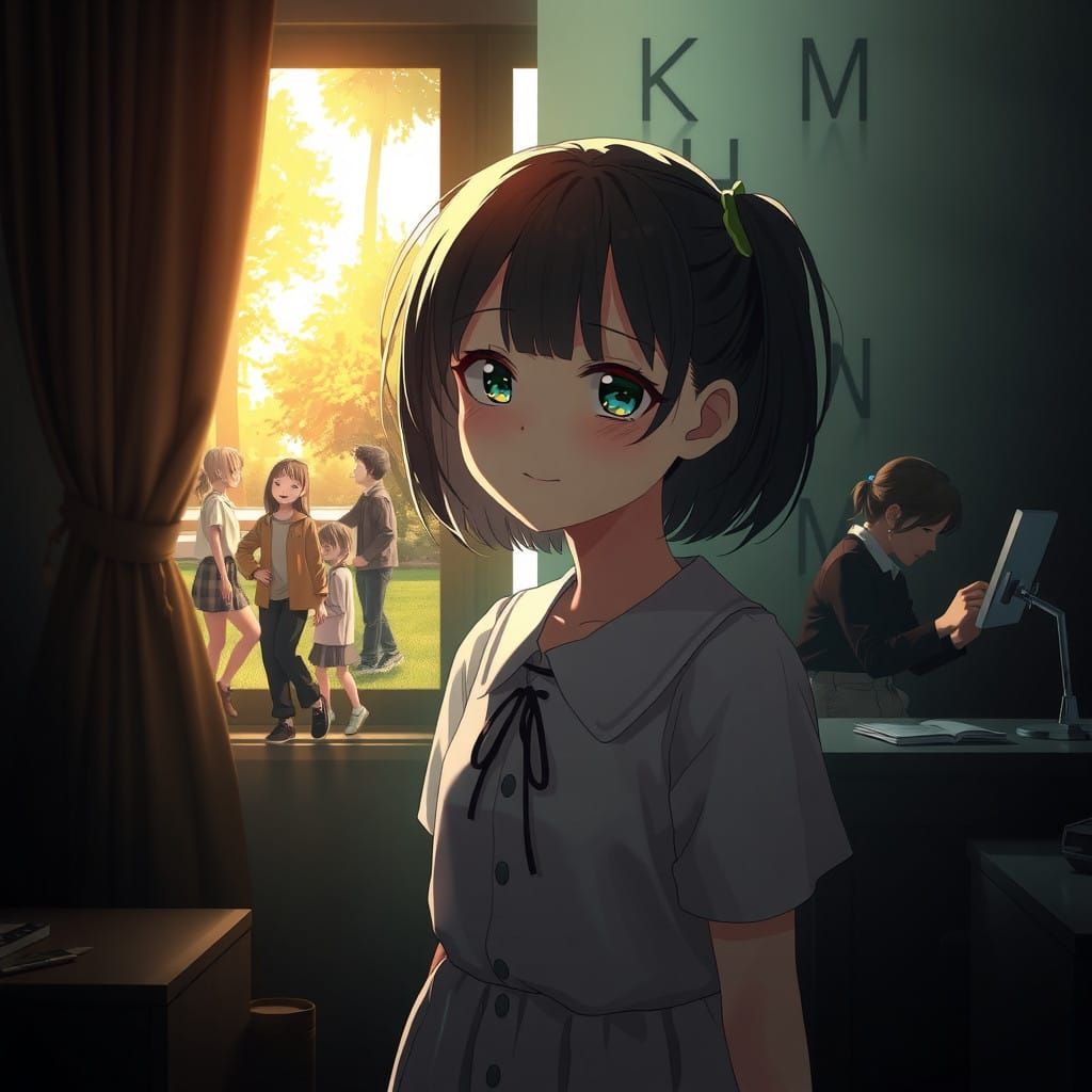 Surreal Girl's Dreamlike Bedroom Scenes