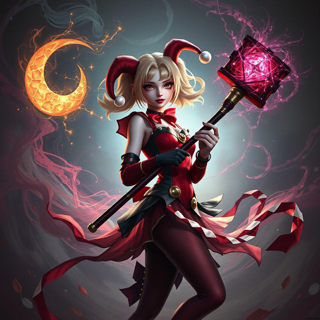 Sailor Moon as Harley Quinn, Fantasy Concept Art