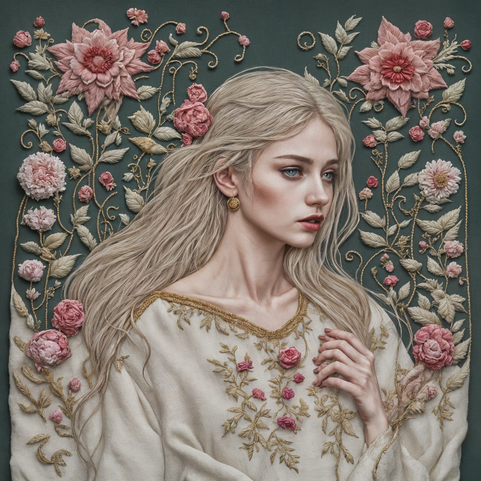 Fantasy Embroidery Artwork