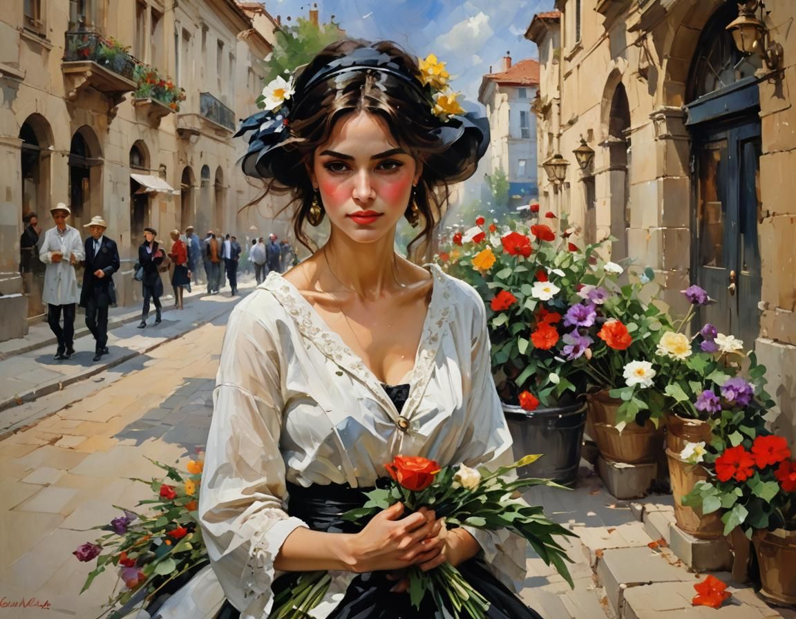 Romantic Post-Impressionistic Scene in High Resolution