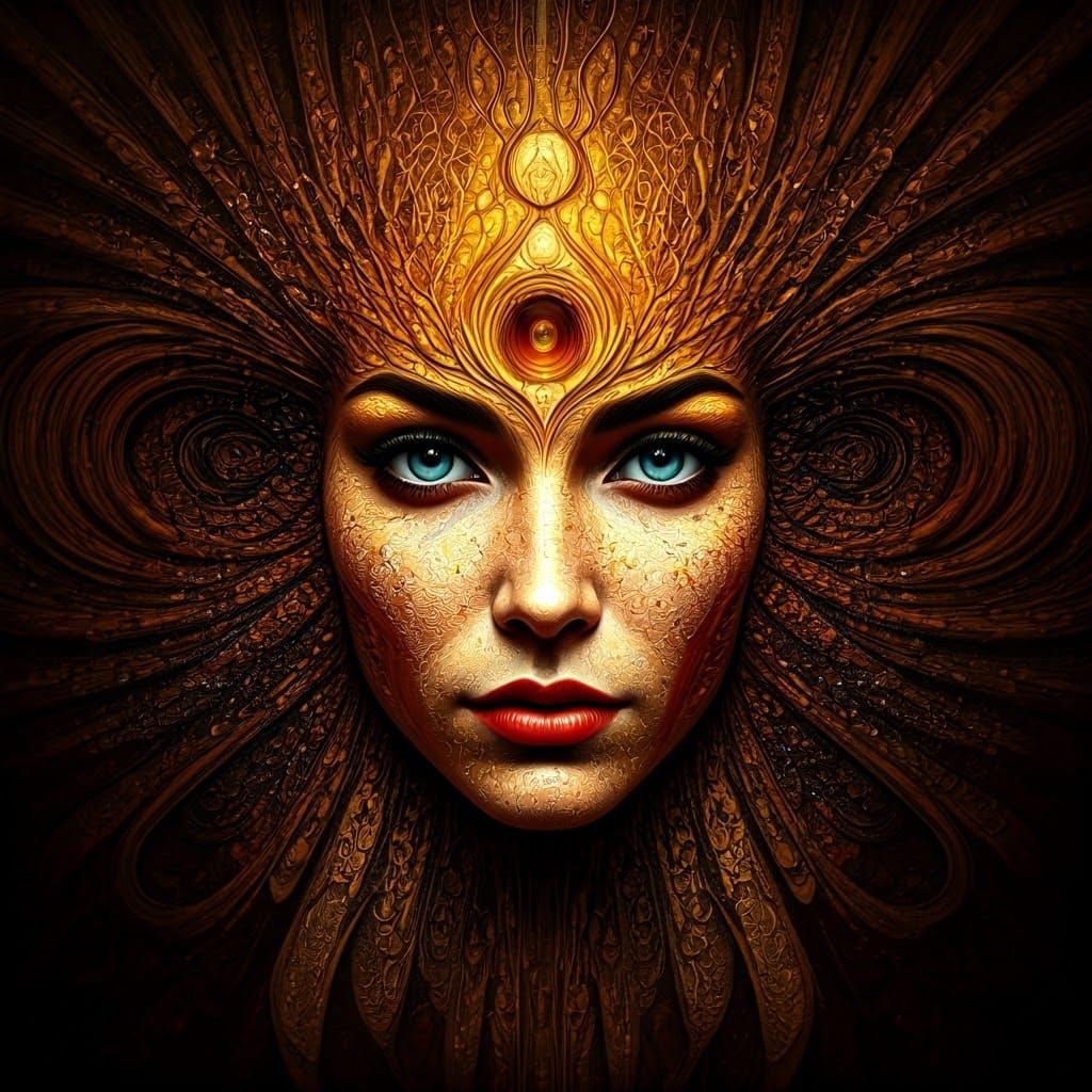 Ethereal Masterpiece of Wild Abstract Natural Spiritual Art