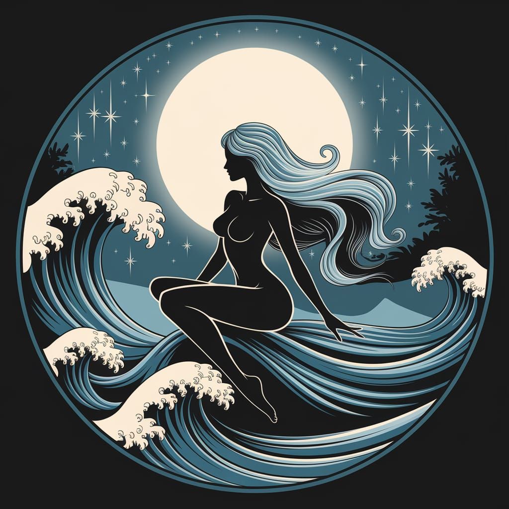 Dreamlike Goddess of the Ocean