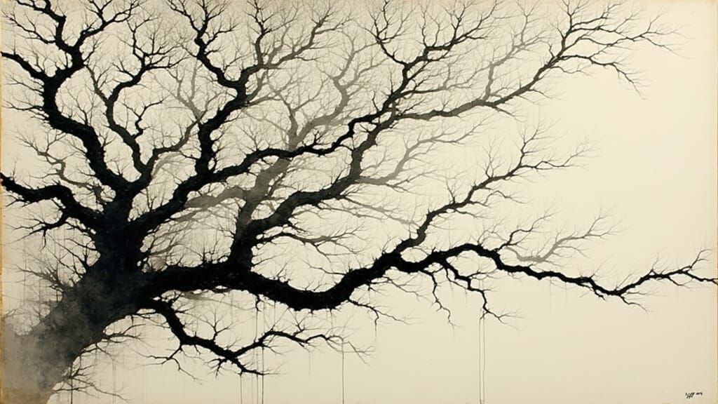 Twisted Tree Branches and Interwoven Leaves in Monochromatic...