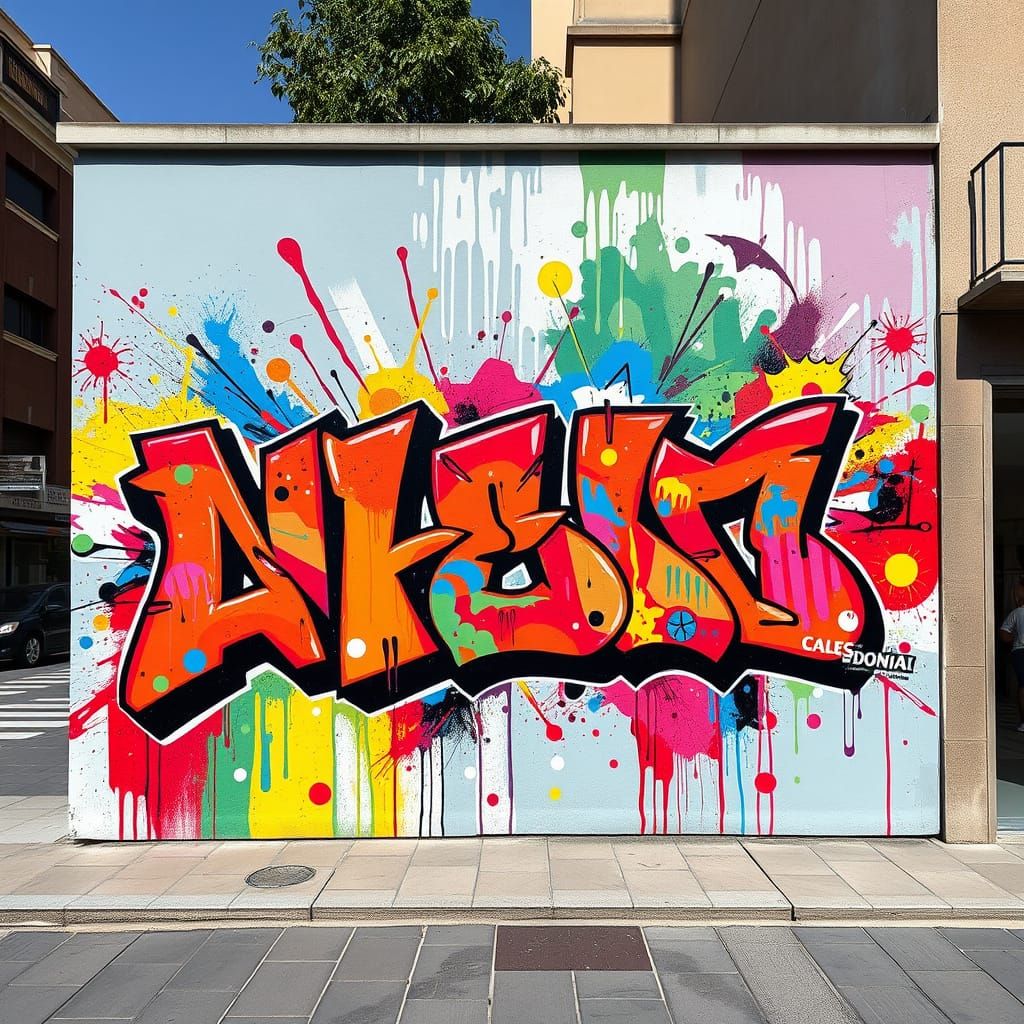 Vibrant Graffiti Artwork for Calzedonia at Bagno Bertuccelli