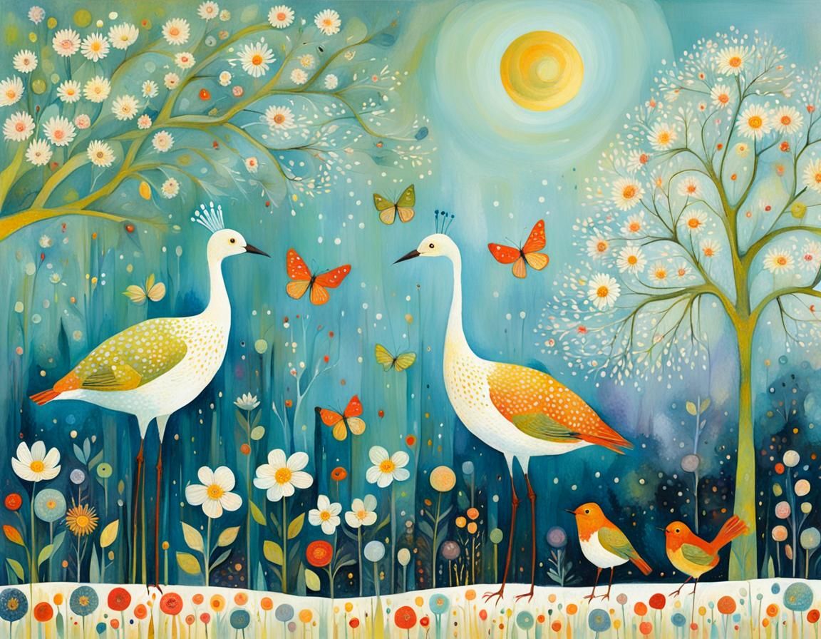 AI Image Inspired by Multiple Artists