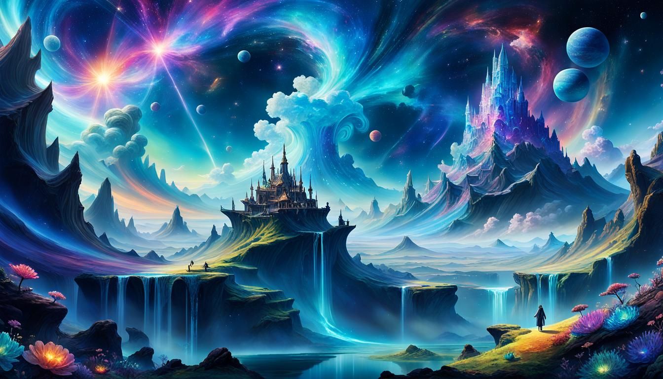 Surreal Celestial Dreamscape in High Definition