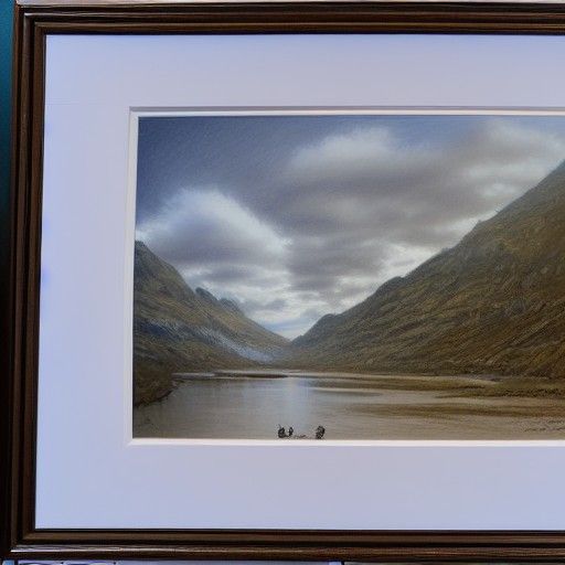 Artist at Work in Oil Painting Style