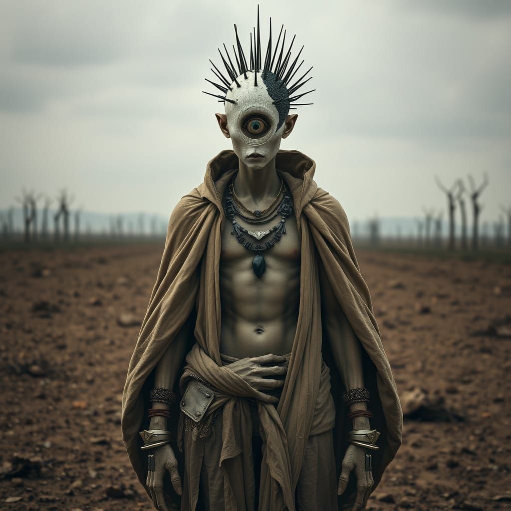 Surreal Despair Demon in Biomechanical Style