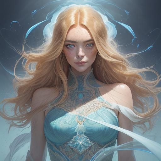 Ethereal Portrait with Art Nouveau Lighting