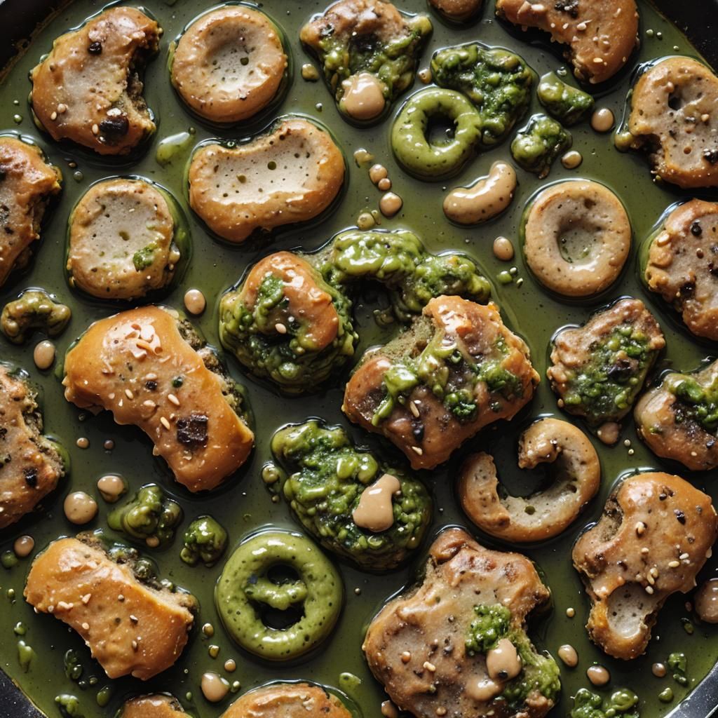 Disgusting Close-Up Food Photography of School Lunch
