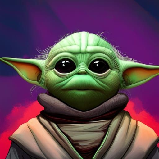 Among Us Imposter with Baby Yoda Mask