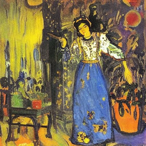 Fluorescent Vampire in Twilight: Avant-Garde Style