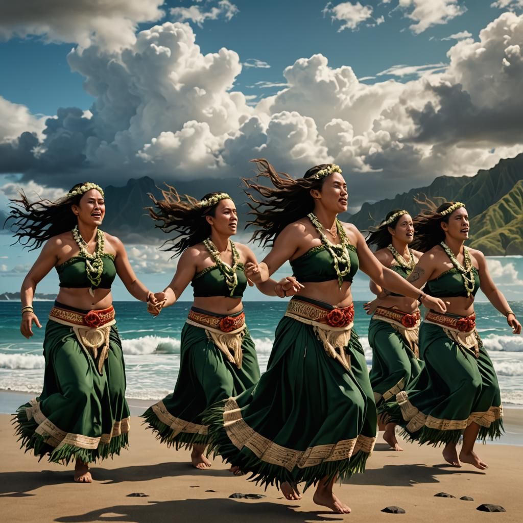 Māori women perform the ancient Waiata Aroha