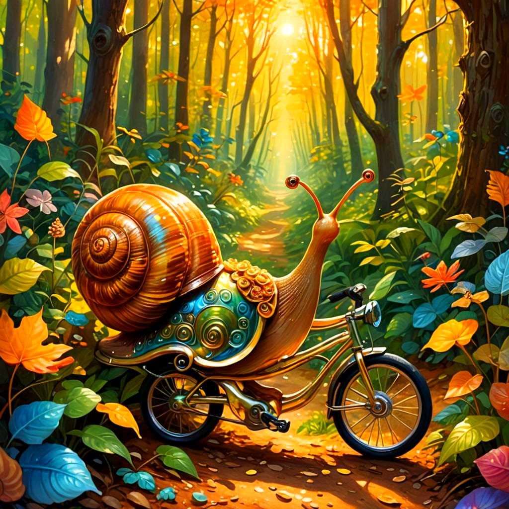 Riding a bicycle