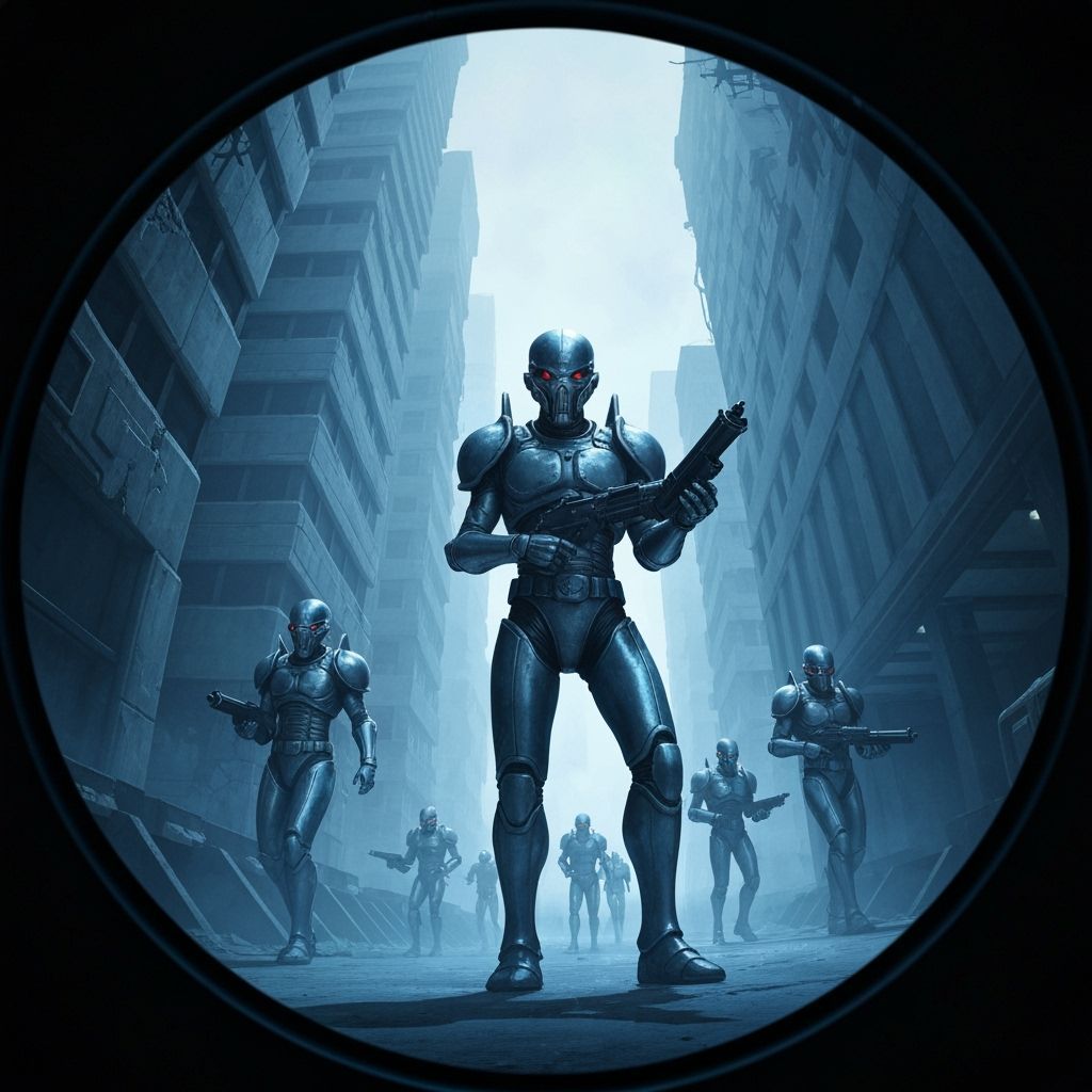 Armored Alien Squad in Dark Fantasy Realm