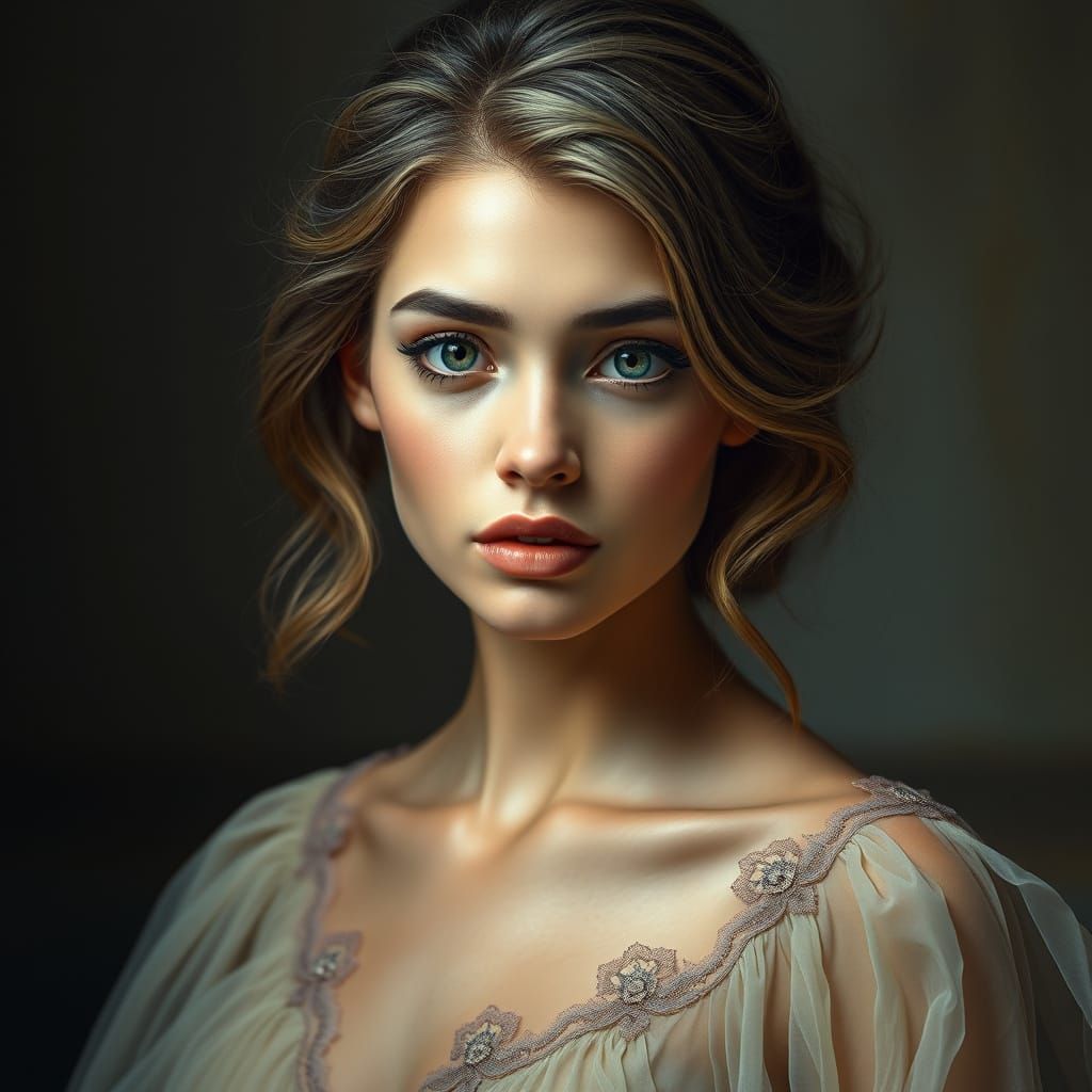 Ethereal Goddess Radiates Strength and Elegance