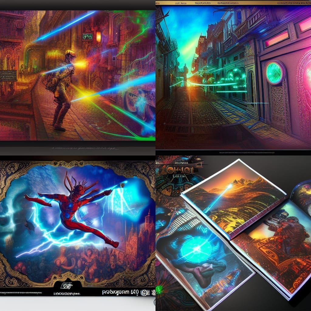 Holographic Comic Book Laser Engraving in Unreal Engine