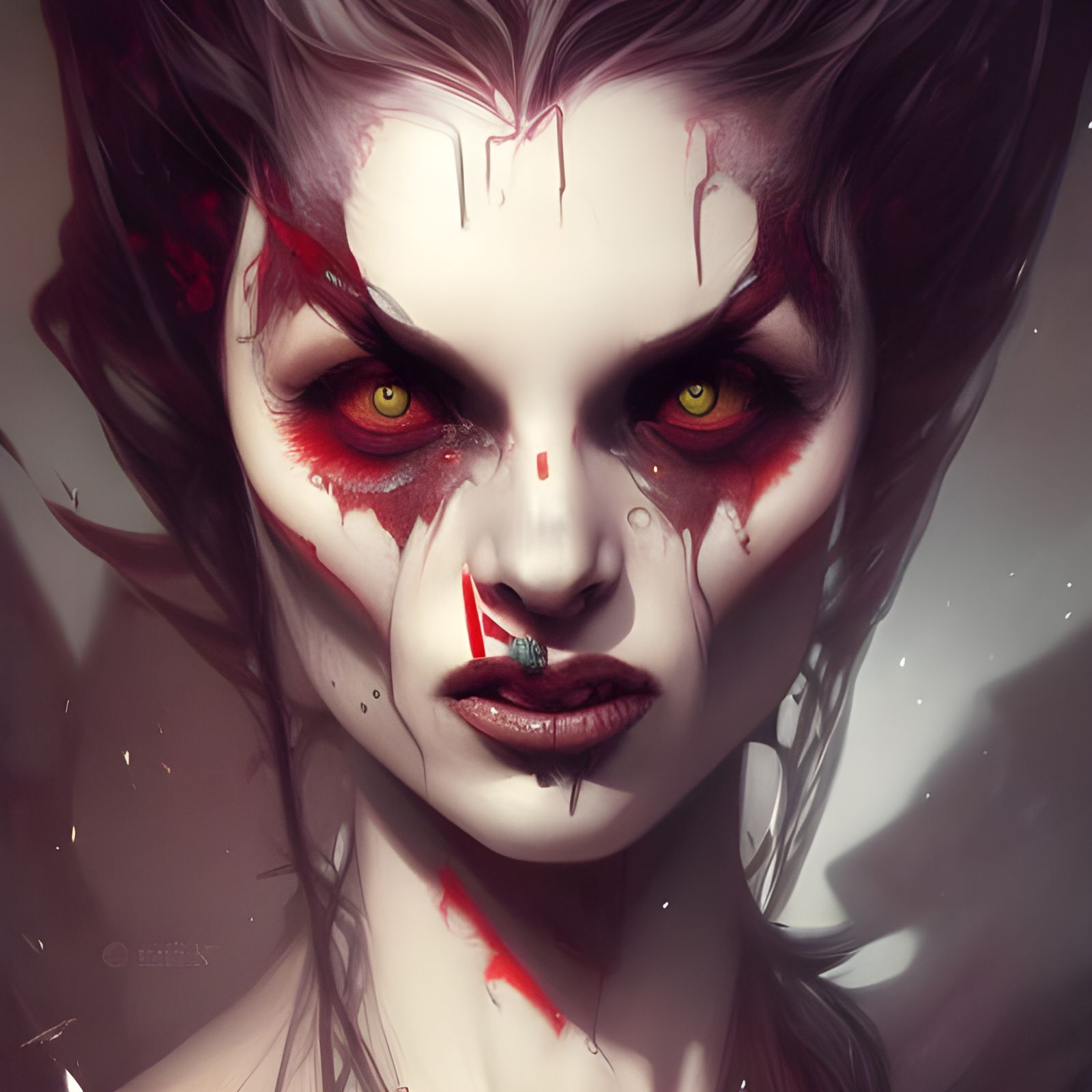 Vampire Bat Portrait in Artstation Style