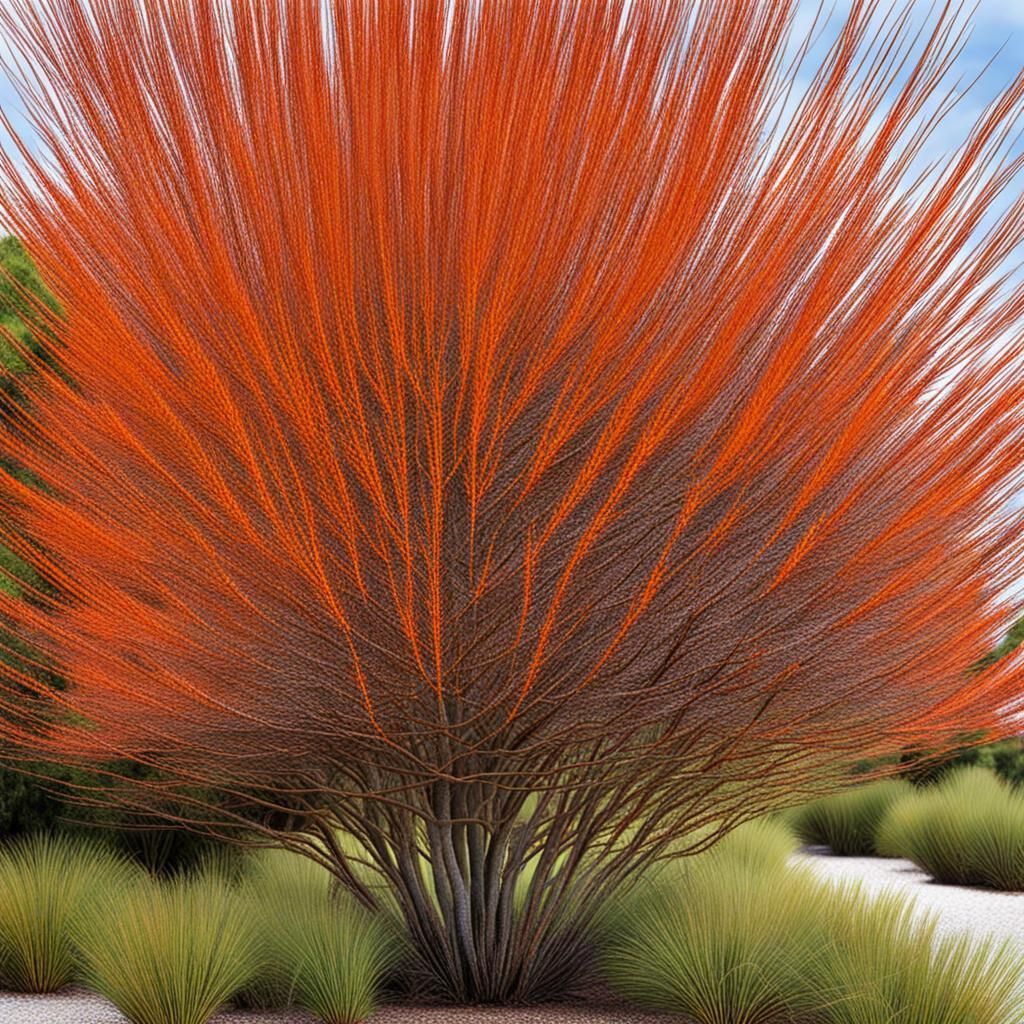 Phoenix Casuarina Tree with Fiery Red Needles